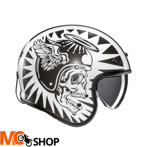 HJC KASK OTWARTY V31 FLAME WHITE/BLACK HJC KASK OTWARTY V31 FLAME WHITE/BLACK