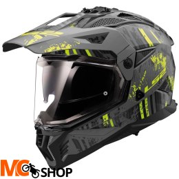 LS2 KASK ADVENTURE MX702 PIONEER II CRAZY M.BLACK