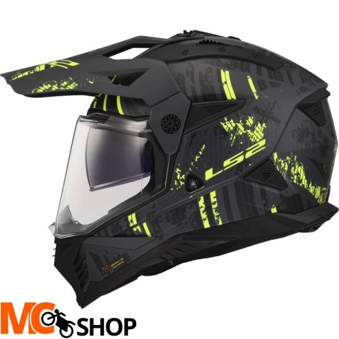 LS2 KASK ADVENTURE MX702 PIONEER II CRAZY M.BLACK LS2 KASK ADVENTURE MX702 PIONEER II CRAZY M.BLACK
