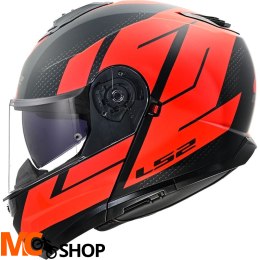 LS2 KASK MODUŁOWY FF908 STROBE II CODE M BLACK RED