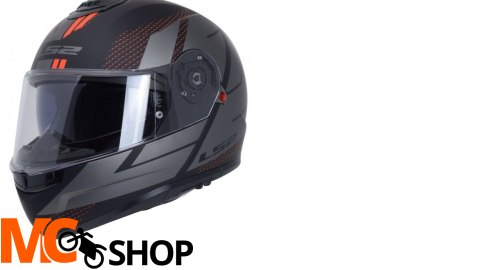 LS2 KASK SZCZĘKOWY FF908 STROBE II CODE BLACK GREY LS2 KASK SZCZĘKOWY FF908 STROBE II CODE BLACK GREY
