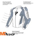 REBELHORN KURTKA SKÓRZANA VELOCE BLACK/GREY/FL YEL REBELHORN KURTKA SKÓRZANA VELOCE BLACK/GREY/FL YEL