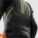 REBELHORN KURTKA SKÓRZANA VELOCE BLACK/GREY/FL YEL REBELHORN KURTKA SKÓRZANA VELOCE BLACK/GREY/FL YEL