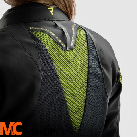 REBELHORN KURTKA TEKSTYLNA JAX LADY BLACK/FLUO YEL REBELHORN KURTKA TEKSTYLNA JAX LADY BLACK/FLUO YEL
