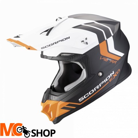 SCORPION KASK OFF-ROAD VX-16 AIR FUSION MAT BK-ORA