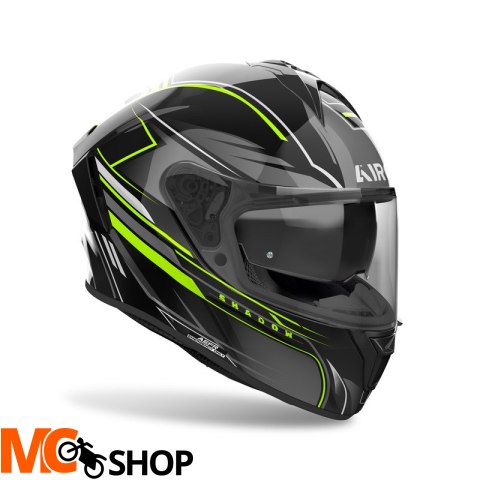 AIROH KASK INTEGRALNY SPARK 2 SHADOW YELLOW GLOSS