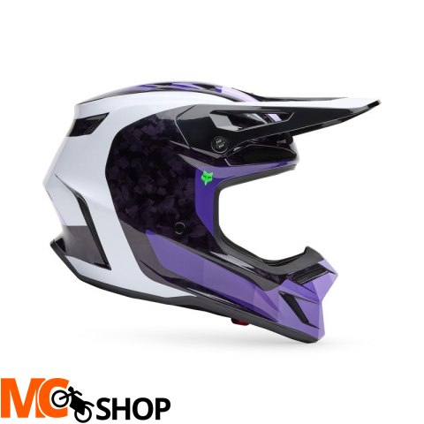 FOX KASK OFF-ROAD V3 RS GRID BLACK/PURPLE FOX KASK OFF-ROAD V3 RS GRID BLACK/PURPLE