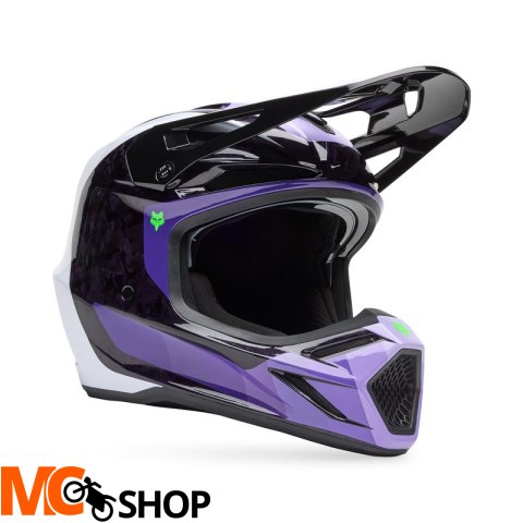 FOX KASK OFF-ROAD V3 RS GRID BLACK/PURPLE FOX KASK OFF-ROAD V3 RS GRID BLACK/PURPLE