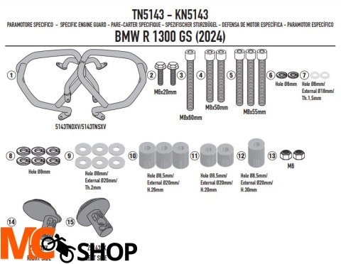 GIVI OSŁONA SILNIKA GMOLE BMW R1300GS (2024) GIVI OSŁONA SILNIKA GMOLE BMW R1300GS (2024)