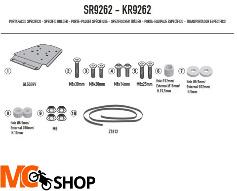 KAPPA STELAŻ KUFRA CENTRALNEGO CF MOTO MULTITERRAI