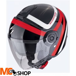SCORPION KASK OTWARTY EXO-CITY II RIVA BLACK-RED