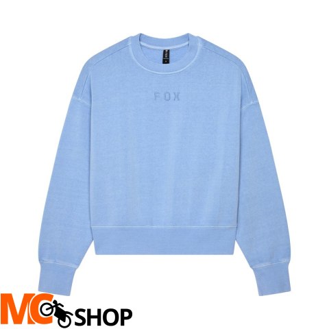 FOX BLUZA LADY WORDMARK OVERSIZED FLEECE CRE BLUE