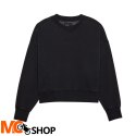 FOX BLUZA LADY WORDMARK OVERSIZED FLEECE CREW BLAC