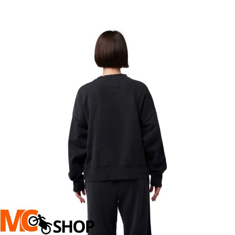 FOX BLUZA LADY WORDMARK OVERSIZED FLEECE CREW BLAC