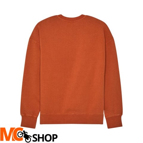 FOX BLUZA WORDMARK OVERSIZED FLEECE CREW COGNAC FOX BLUZA WORDMARK OVERSIZED FLEECE CREW COGNAC