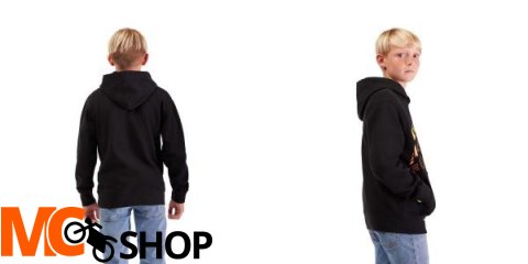 FOX BLUZA Z KAPTUREM JUNIOR ELEVATED FLEECE BLACK FOX BLUZA Z KAPTUREM JUNIOR ELEVATED FLEECE BLACK