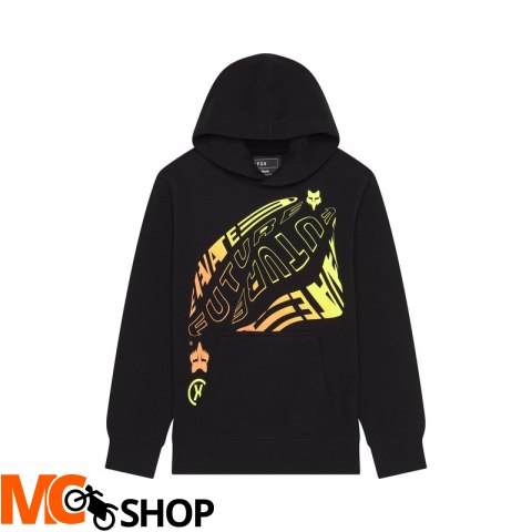 FOX BLUZA Z KAPTUREM JUNIOR ELEVATED FLEECE BLACK FOX BLUZA Z KAPTUREM JUNIOR ELEVATED FLEECE BLACK