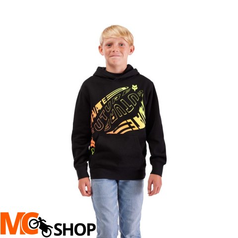 FOX BLUZA Z KAPTUREM JUNIOR ELEVATED FLEECE BLACK FOX BLUZA Z KAPTUREM JUNIOR ELEVATED FLEECE BLACK