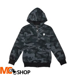 FOX BLUZA Z KAPTUREM ZAMEK JUNIOR HEAD BLACK CAMO