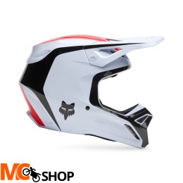 FOX KASK OFF-ROAD V1 FLOW WHITE/RED