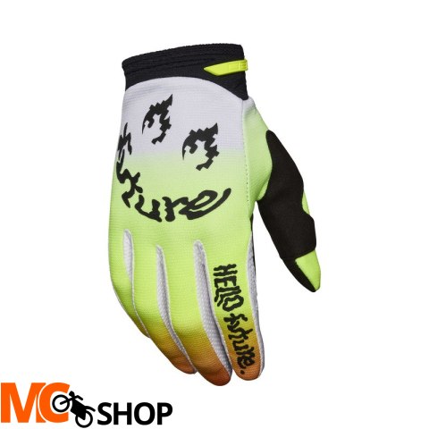 FOX RĘKAWICE OFF-ROAD 180 HELLO FUTURE WHITE/YELLO FOX RĘKAWICE OFF-ROAD 180 HELLO FUTURE WHITE/YELLO