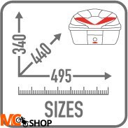 GIVI KUFER CENTRALNY B360 MONOLOCK (36LT) GIVI KUFER CENTRALNY B360 MONOLOCK (36LT)