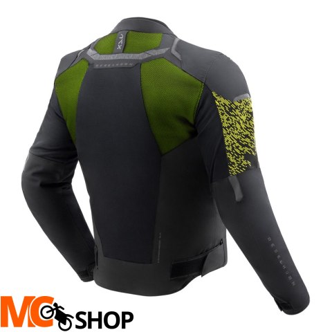 REBELHORN KURTKA TEKSTYLNA JAX BLACK/FLUO YELLOW REBELHORN KURTKA TEKSTYLNA JAX BLACK/FLUO YELLOW