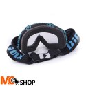 Gogle iMX Racing Mud Graphic Blue/Black Szyb Clear