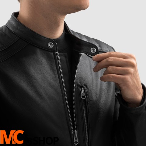 OZONE KURTKA MOTOCYKLOWA SKÓRZANA COLT BLACK