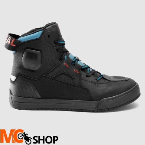 REBELHORN BUTY MOTOCYKLOWE VANDAL II BLACK/BLUE/RE REBELHORN BUTY MOTOCYKLOWE VANDAL II BLACK/BLUE/RE