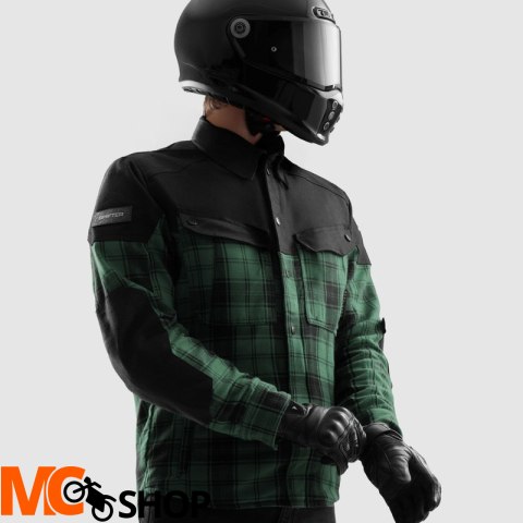 REBELHORN KOSZULA MOTOCYKLOWA SHIFTER BLACK/GREEN REBELHORN KOSZULA MOTOCYKLOWA SHIFTER BLACK/GREEN