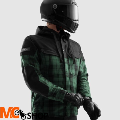 REBELHORN KOSZULA MOTOCYKLOWA SHIFTER BLACK/GREEN REBELHORN KOSZULA MOTOCYKLOWA SHIFTER BLACK/GREEN
