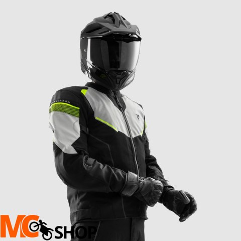 REBELHORN KURTKA TEKSTYLNA HIFLOW V BLAC/GR/FL YEL REBELHORN KURTKA TEKSTYLNA HIFLOW V BLAC/GR/FL YEL