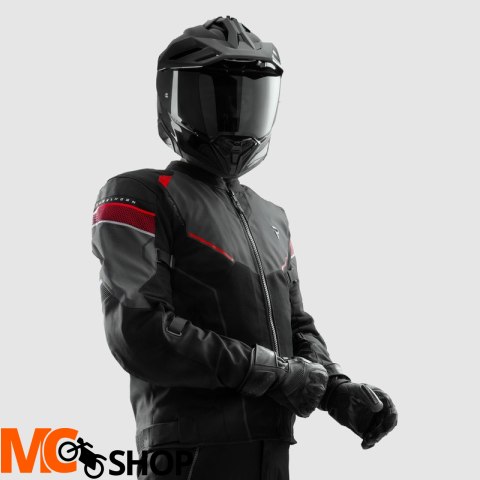 REBELHORN KURTKA TEKSTYLNA HIFLOW V BLACK/GREY/RED REBELHORN KURTKA TEKSTYLNA HIFLOW V BLACK/GREY/RED