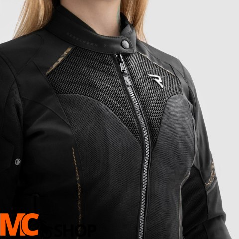 REBELHORN KURTKA TEKSTYLNA JAX LADY BLACK/GOLD REBELHORN KURTKA TEKSTYLNA JAX LADY BLACK/GOLD