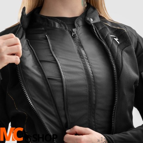 REBELHORN KURTKA TEKSTYLNA JAX LADY BLACK/GOLD REBELHORN KURTKA TEKSTYLNA JAX LADY BLACK/GOLD