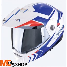 SCORPION KASK SZCZĘKOWY ADX-2 LEWIS WHITE-BLUE-RED