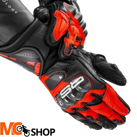 SHIMA RĘKAWICE MOTOCYKLOWE RS-3 MEN RED FLUO
