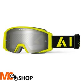 AIROH GOGLE BLAST XR1 YELLOW MATT SZYBA SILVER MIR