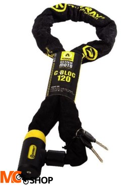 Łańcuch z zamkiem AUVRAY C-BLOC - długość 120 cm, średnica 10 mm