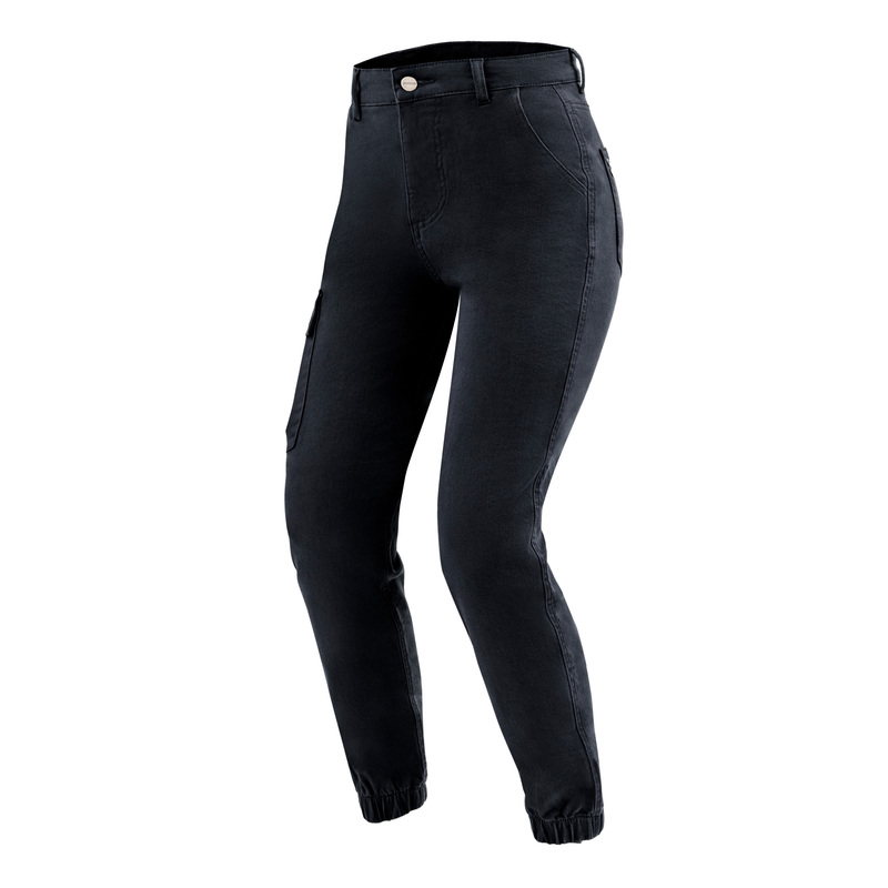 JEANSY MOTOCYKLOWE DAMSKIE OZONE JANE JOGGER FIT BLACK 26/30