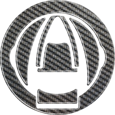 ONEDESIGN Print Tankcap Carbon MV AGUSTA dla niektórych modeli od '10 / Wymiary: 105 x 105 mm- Naklejka na wlew paliwa