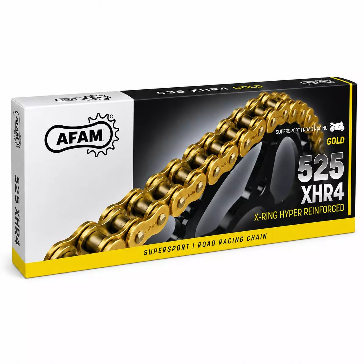 Łańcuch napędowy AFAM A525XHR4-GG 118L Gold/Gold